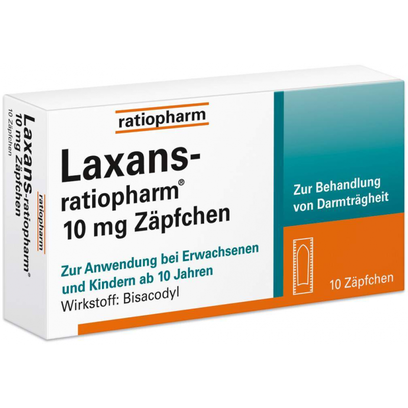 Laxans-ratiopharm 10mg Zäpfchen