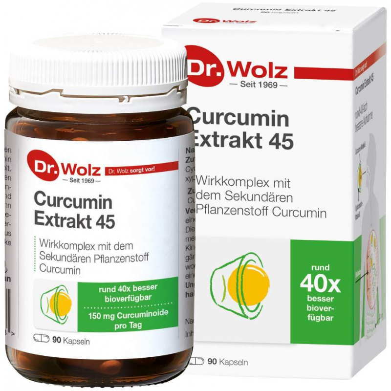 Curcumin Extrakt 45 Dr.Wolz Kapseln 90 Kapseln