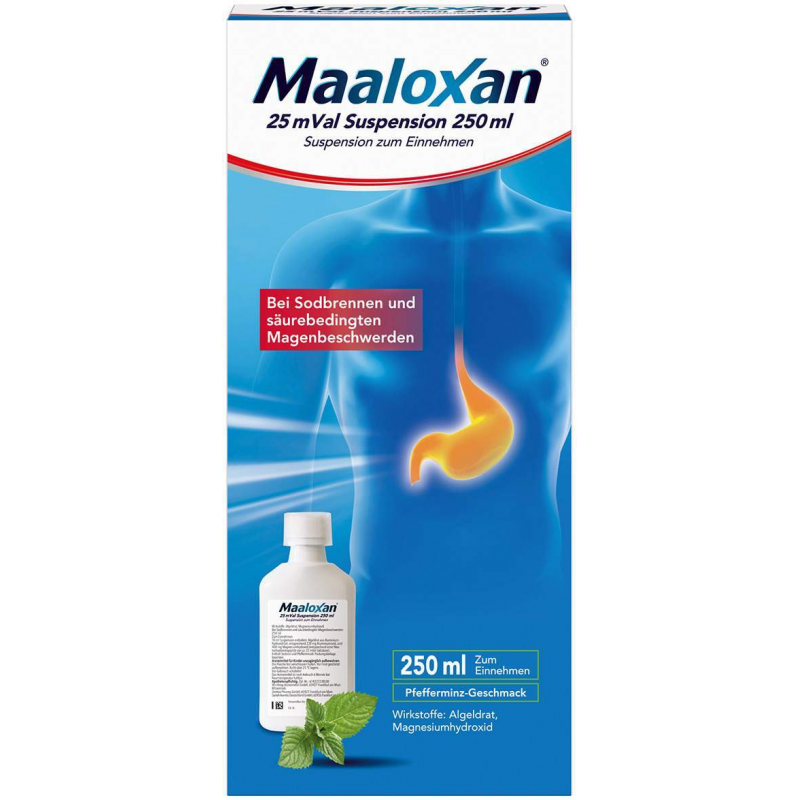 Maaloxan 25 mVal Suspension 250 ml Suspension