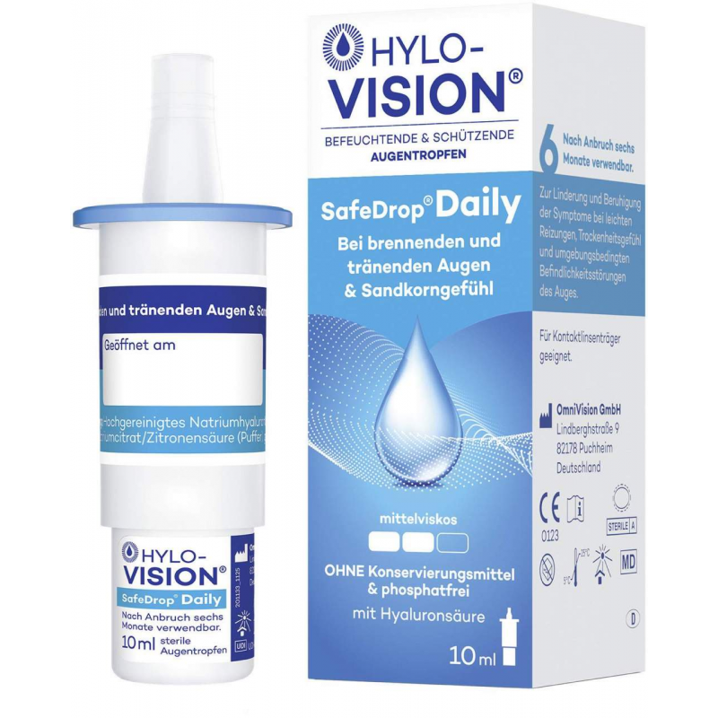 Hylo Vision SafeDrop Daily Augentropfen 10 ml