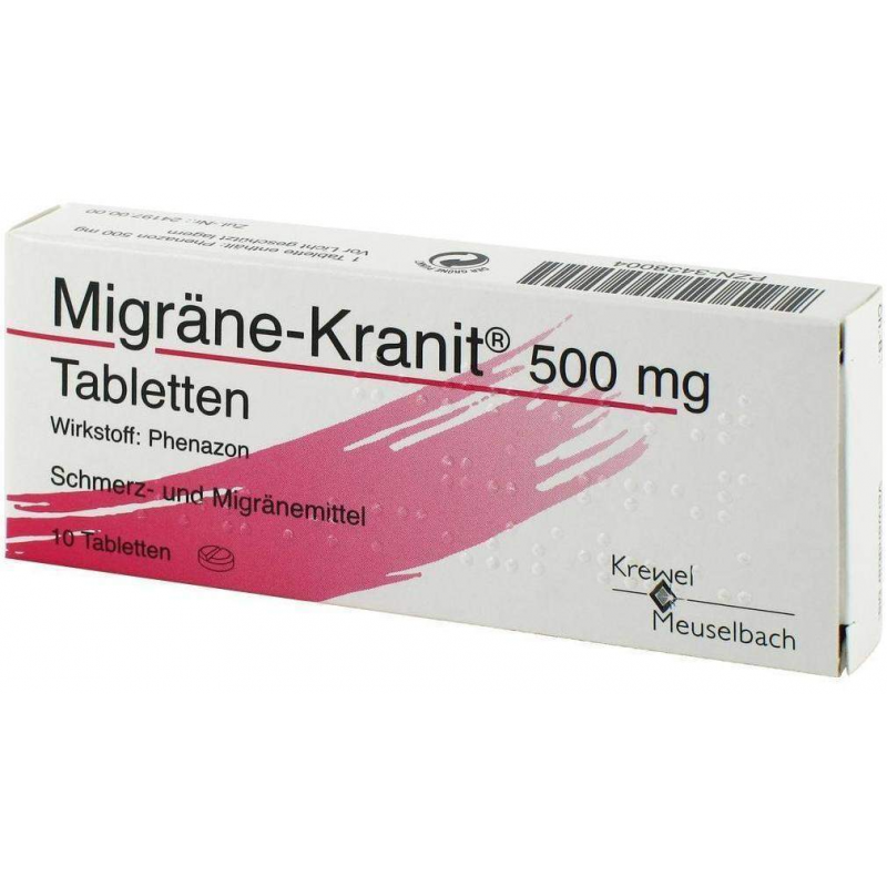 Migräne Kranit 500 mg 10 Tabletten