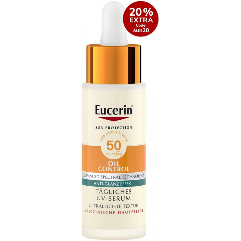 Eucerin Sun Oil Control Face Tägliches UV-Serum LSF 50+ 30 ml