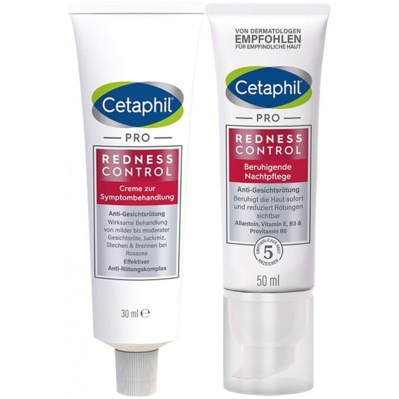 Cetaphil RednessControl 30 ml + Beruhigende Nachtpflege 50 ml