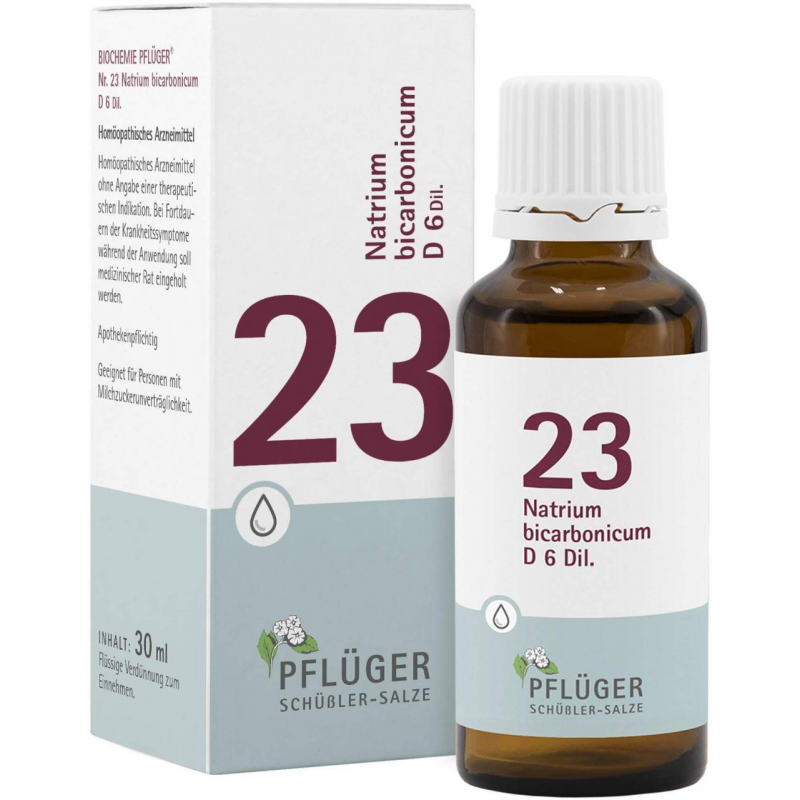 Biochemie Pflüger 23 Natrium Bicarbonicum D6 30 ml Tropfen