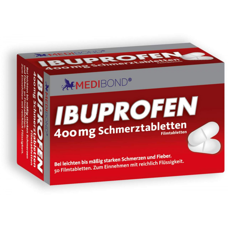 Ibuprofen Medibond 400mg Schmerztabletten 50 Stück