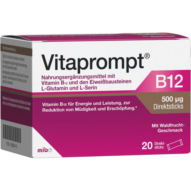 Vitaprompt B12 500 µg Direktsticks 20 Stück