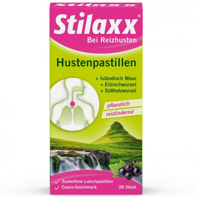 Stilaxx Hustenpastillen Isländisch Moos 28 Lutschpastillen