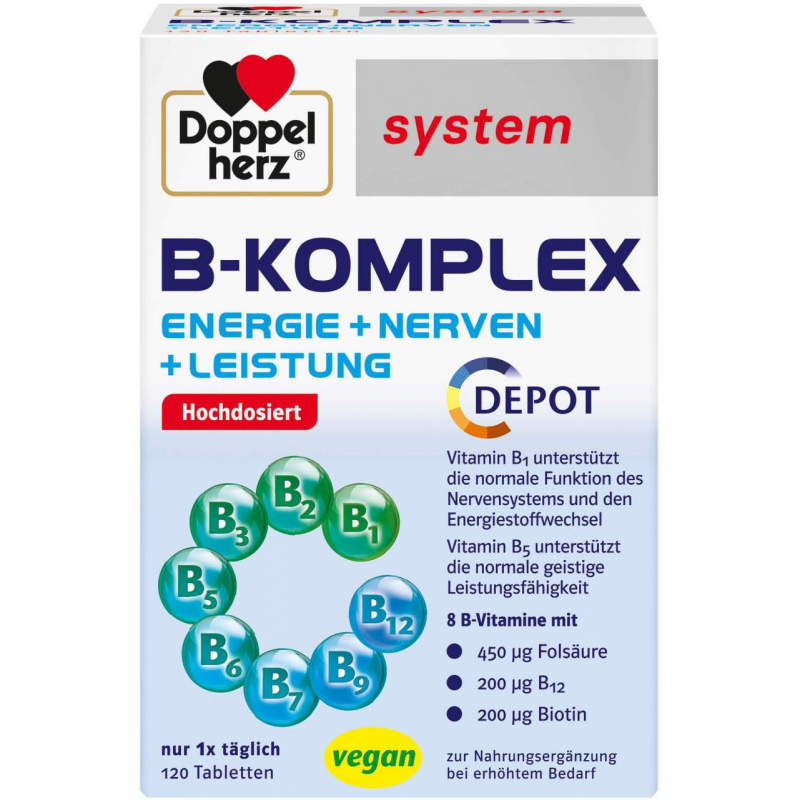 Doppelherz system B-Komplex 120 Tabletten