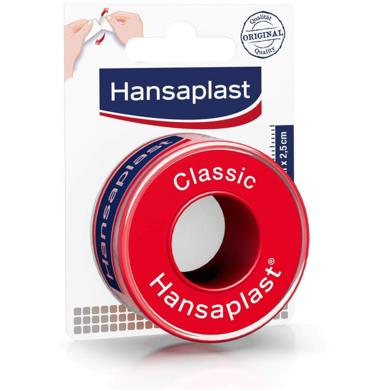 Hansaplast Fixierpflaster Classic 5 m x 2,5 cm 1 Rolle