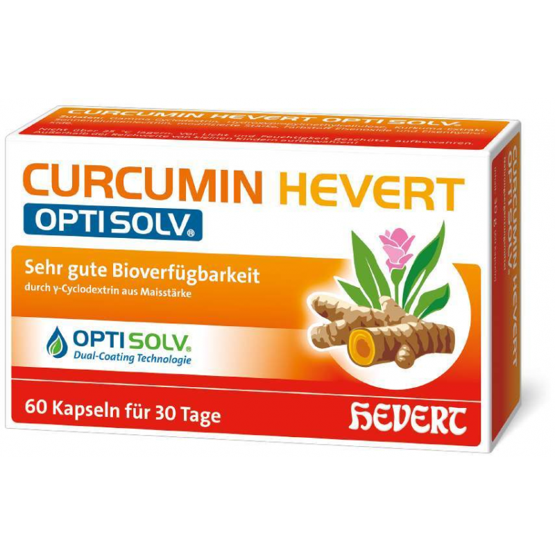 Curcumin Hevert Optisolv Kapseln 60 Stück