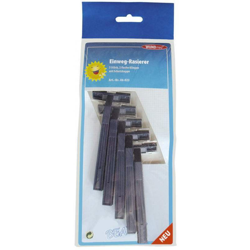 Einwegrasierer 5er Set Blau