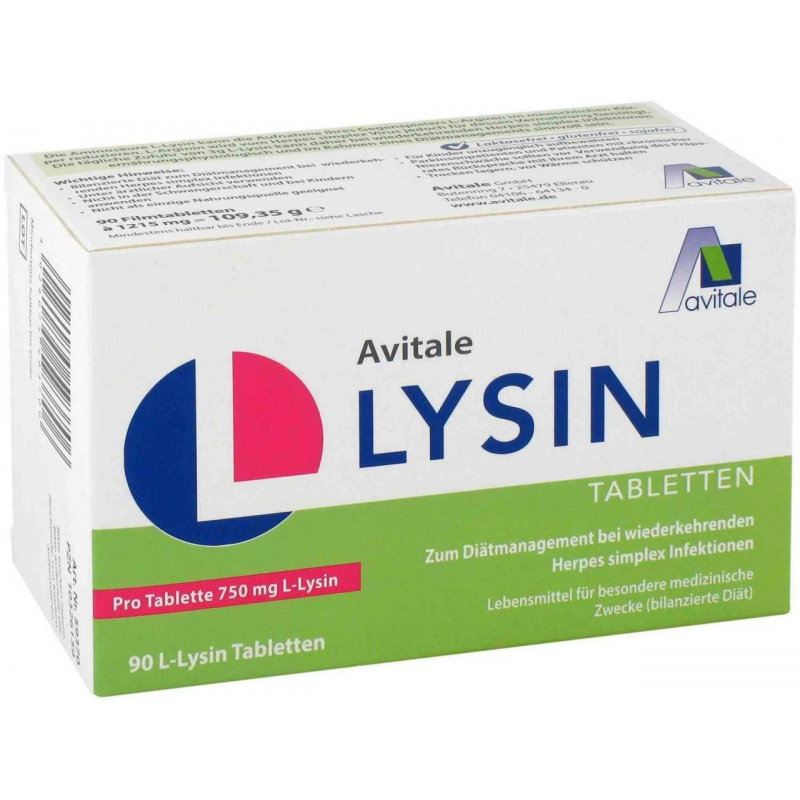 L-Lysin 750 mg 90 Tabletten