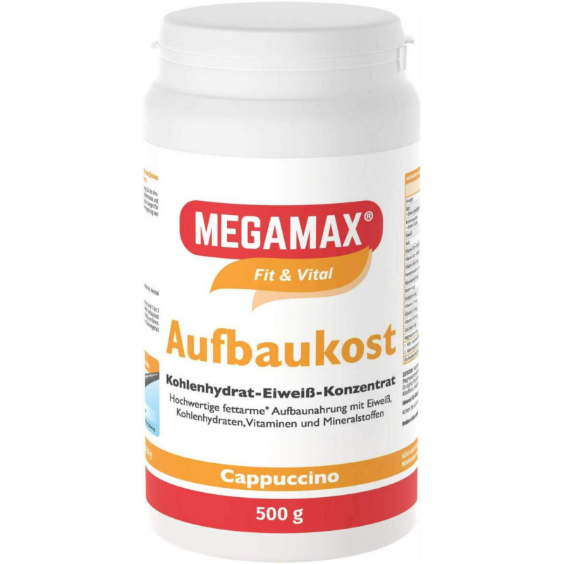 Megamax Aufbaukost Cappuccino Pulver 500g
