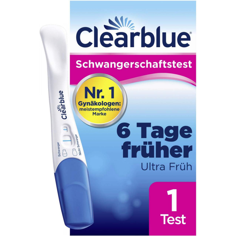Clearblue Schwangerschaftstest frühe Erkennung 1 Test