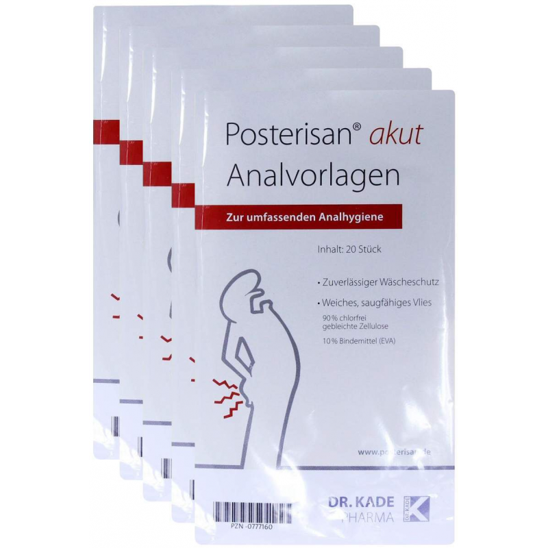 Analvorlagen 5 x 20 Stück