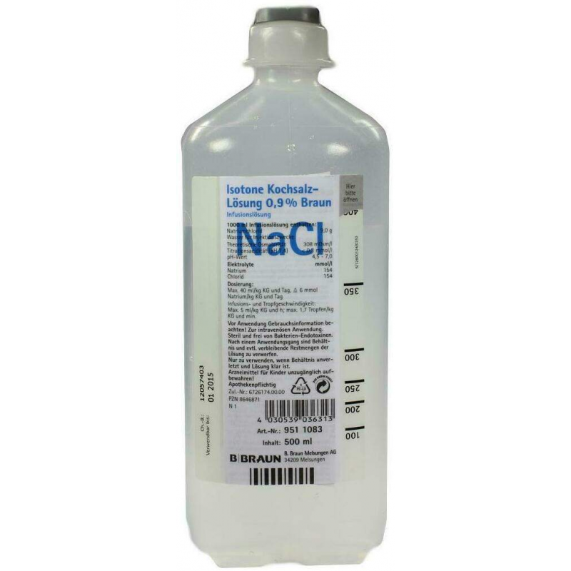 Kochsalzlösung 0,9% Ecoflac Plus 500 ml Infusionslösung