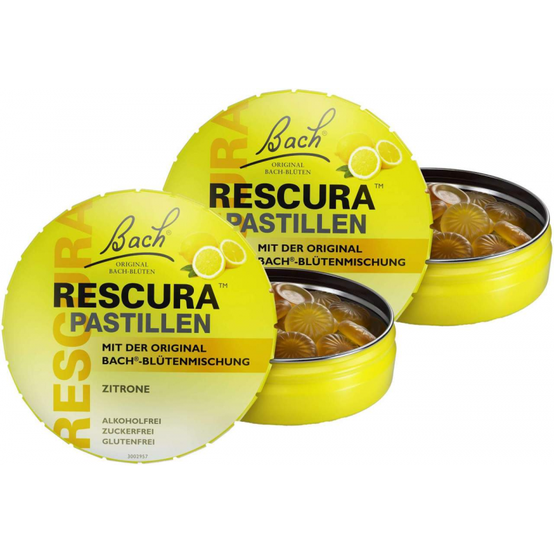 Bach Original Rescura Zitrone 2 x 50 g Pastillen