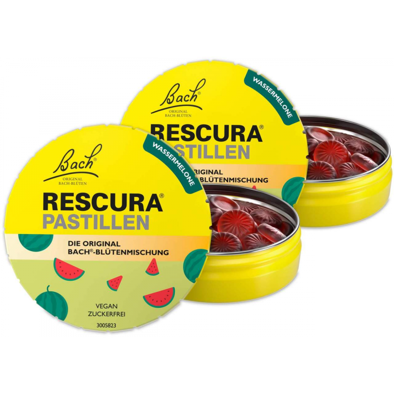 Bach Original Rescura Wassermelone 2 x 50 g Pastillen