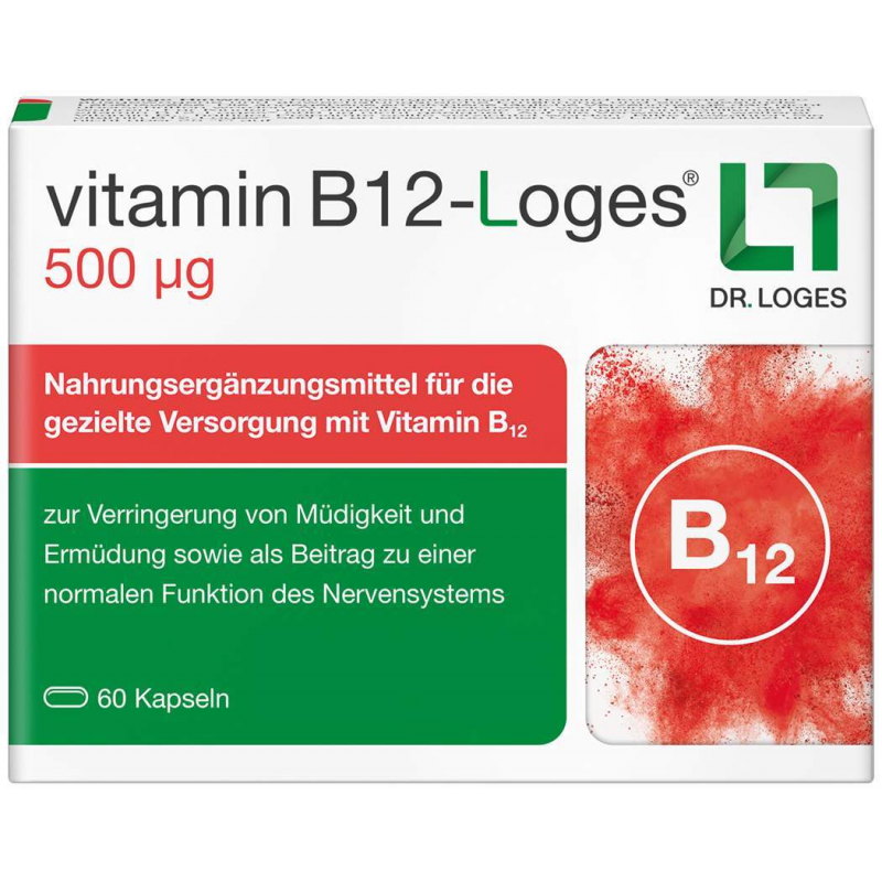 Vitamin B12-Loges 500 µg 60 Kapseln