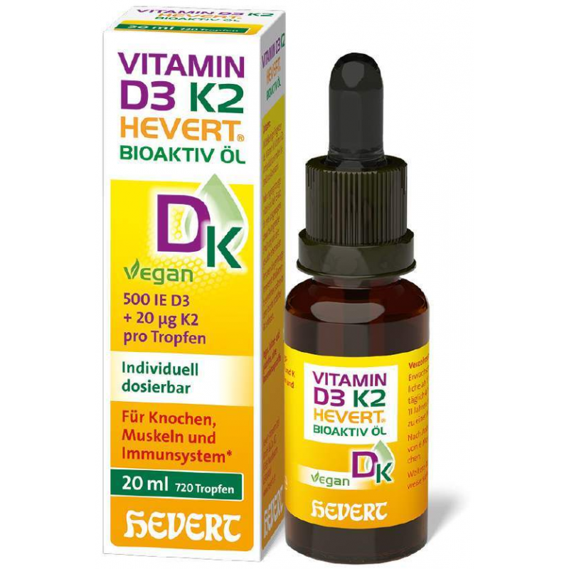 Vitamin D3 K2 Hevert Bioaktiv 20 ml Öl