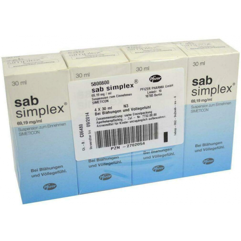 Sab Simplex Suspension 4 X 30 ml