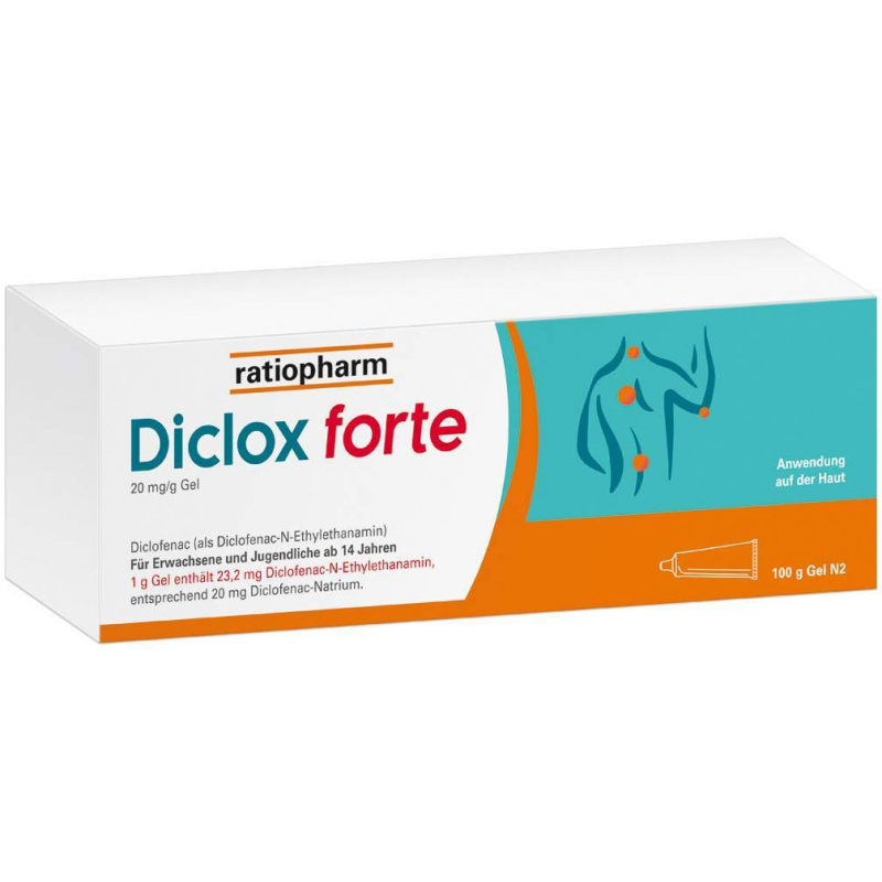 Diclox forte Ratiopharm Gel 100 g