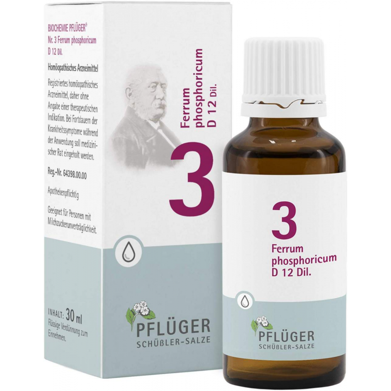 Biochemie Pflüger 3 Ferrum Phosphoricum D12 30 ml Tropfen