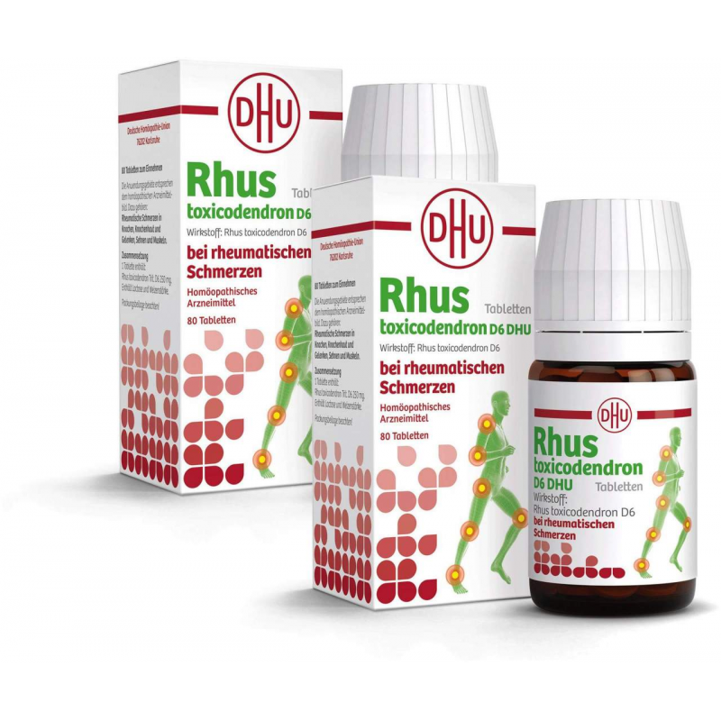 Sparset DHU Rhus tox. D6 2 x 80 Tabletten
