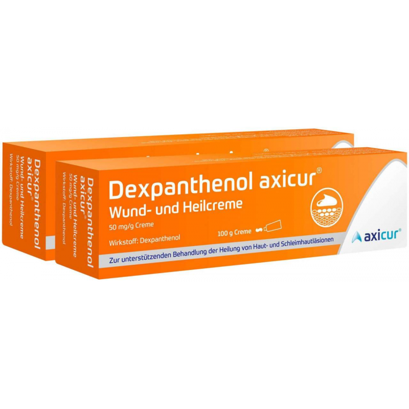 Dexpanthenol axicur Wund- und Heil Heilcreme 2 x 100 g