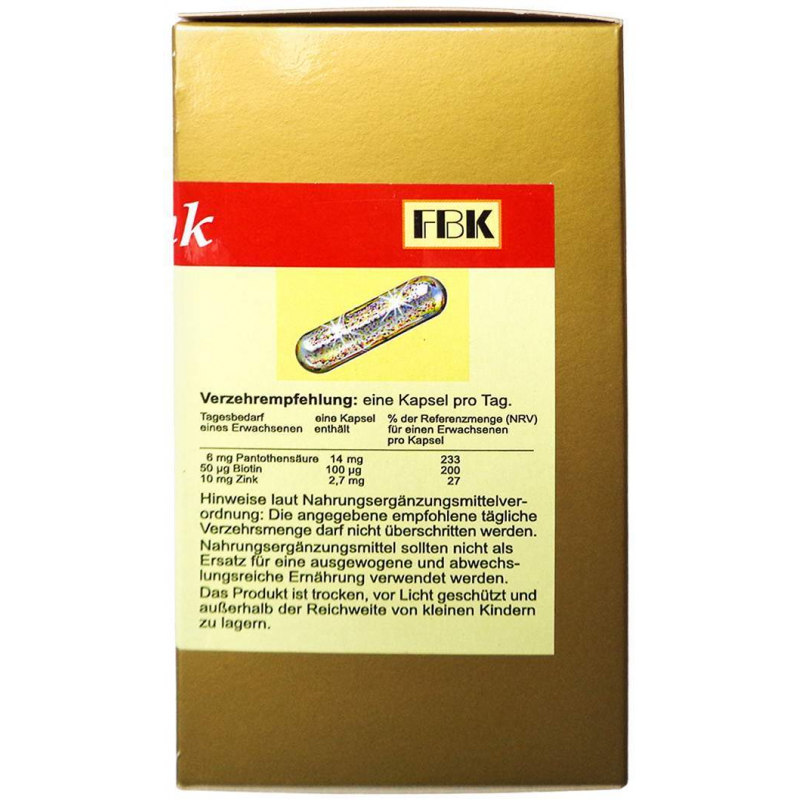 Biotin + Zink 200 Kapseln