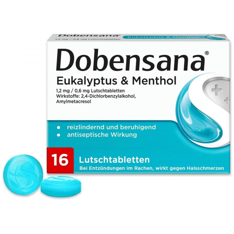 Dobensana Eukalyptus & Menthol 1,2mg 0,6mg 16 Lutschtabletten