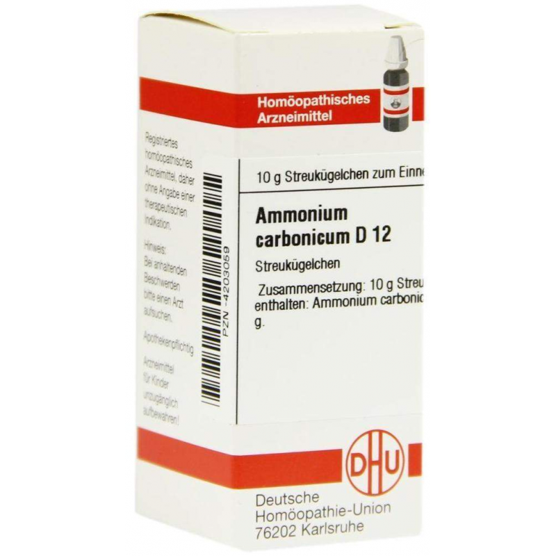 Dhu Ammonium Carbonicum D12 Globuli