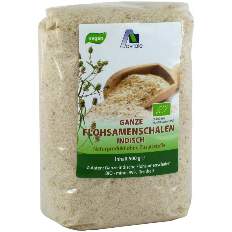 Flohsamenschalen indisch Bio 500 g