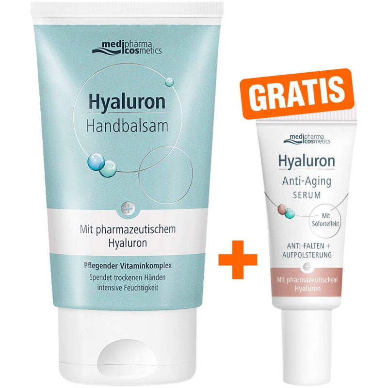 medipharma cosmetics Hyaluron Handbalsam 50 ml + gratis Hyaluron Anti - Aging Serum 5 ml