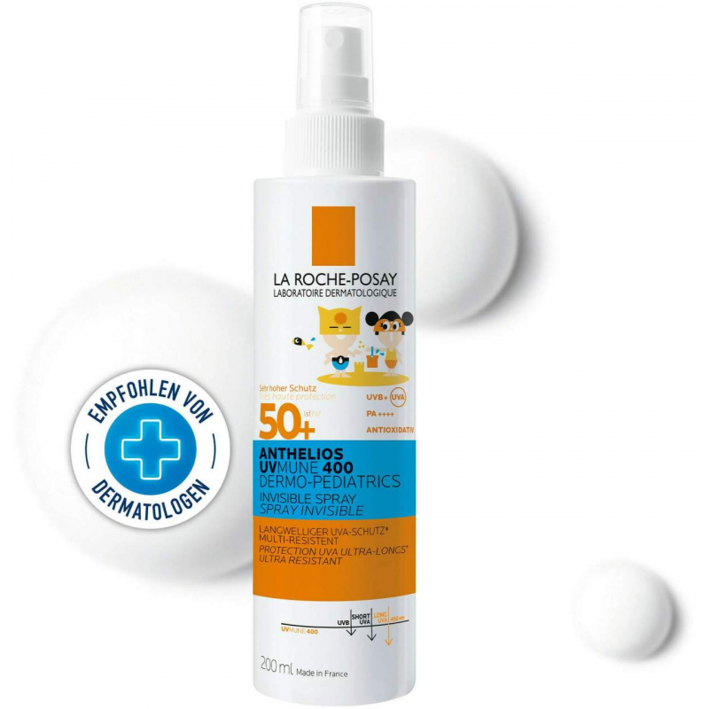 La Roche Posay Anthelios Dermo-Kids Invisible UVMune 400 LSF50 200 ml Spray