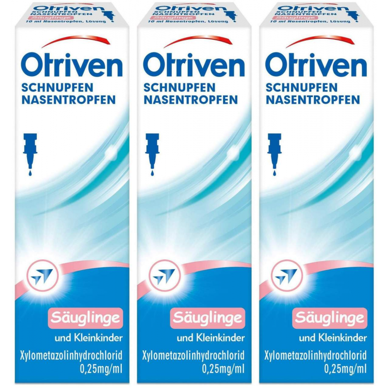 Otriven 0,025 % Nasentropfen 3 x 10 ml