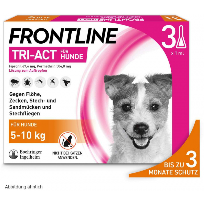 Frontline TRI-ACT Hund 5-10 kg 3 Pipetten