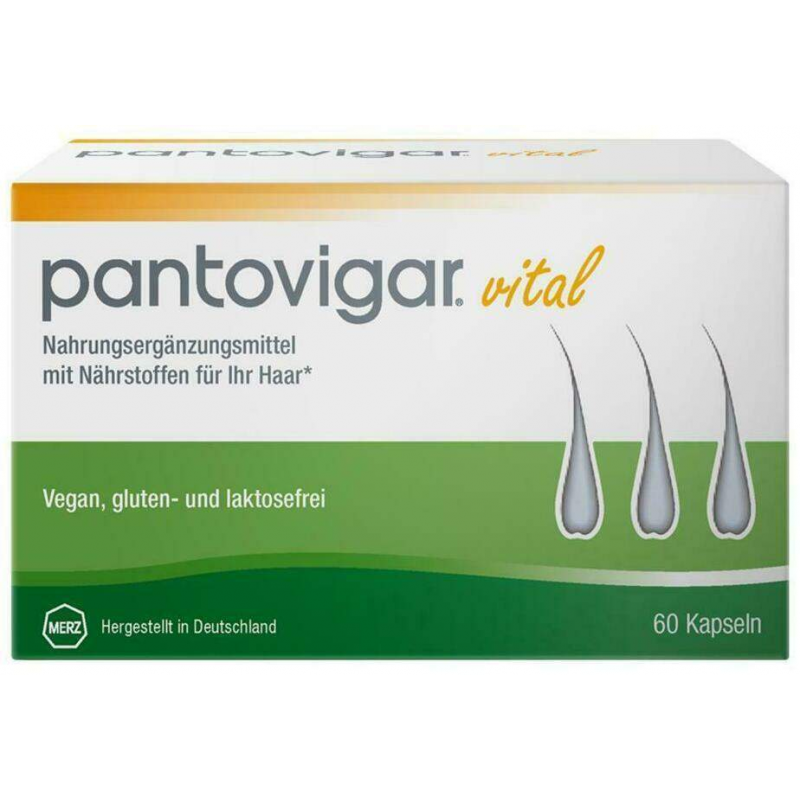 Pantovigar vital Kapseln mit Nährstoffen für die Haare 60 Kapseln