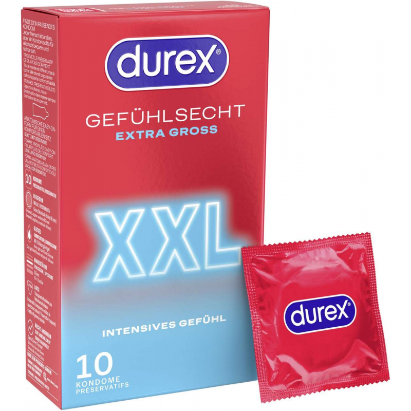 Durex Gefühlsecht XXL 10 Kondome