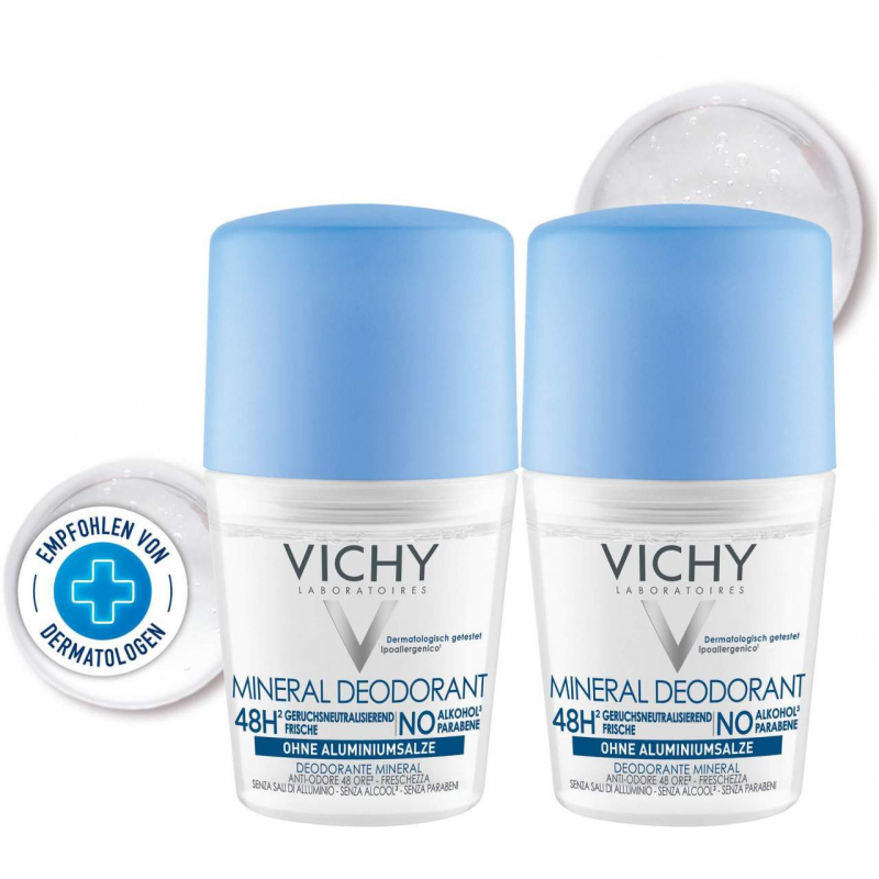 Vichy Deo Roll-on Mineral Doppelpack 2 x 50 ml