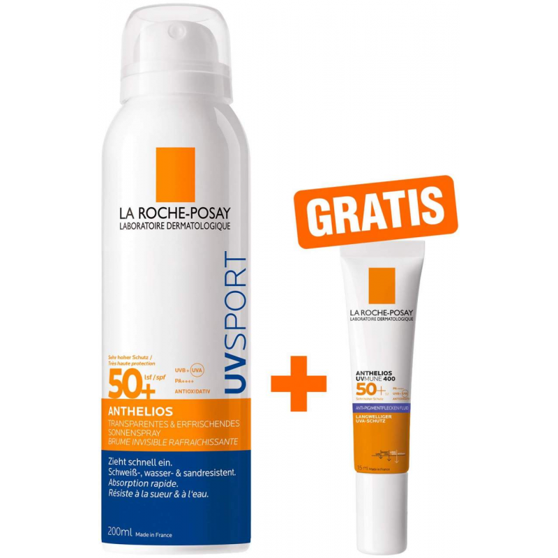 La Roche Posay Anthelios Pro Sport Mist LSF 50+ 200 ml + gratis La Roche Posay Anthelios Anti-Pigment Fluid 15 ml