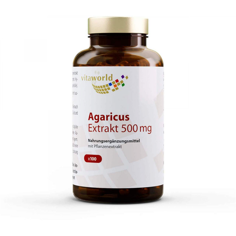 Agaricus Extrakt 500 mg 100 Kapseln