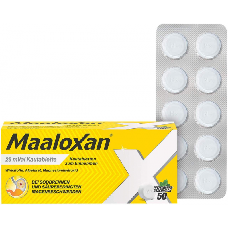 Maaloxan 25 mVal 50 Kautabletten