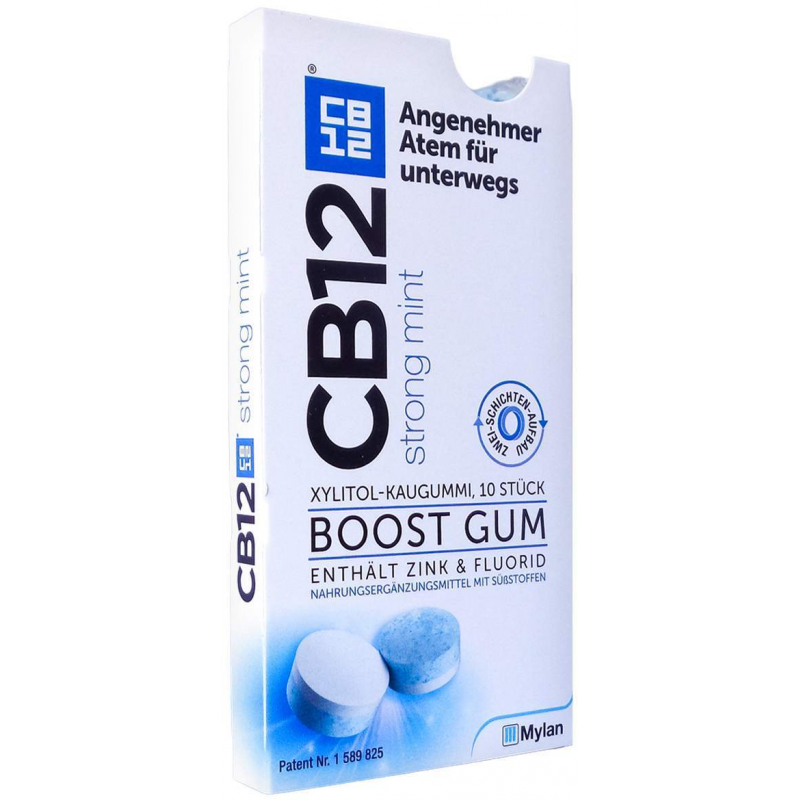 CB12 boost strong mint Kaugummi 10 Stück