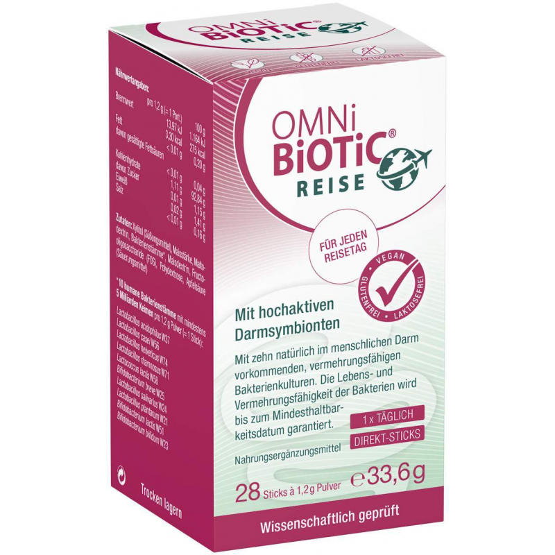 Omni Biotic Reise Pulver Stick 28 X 1,2 G