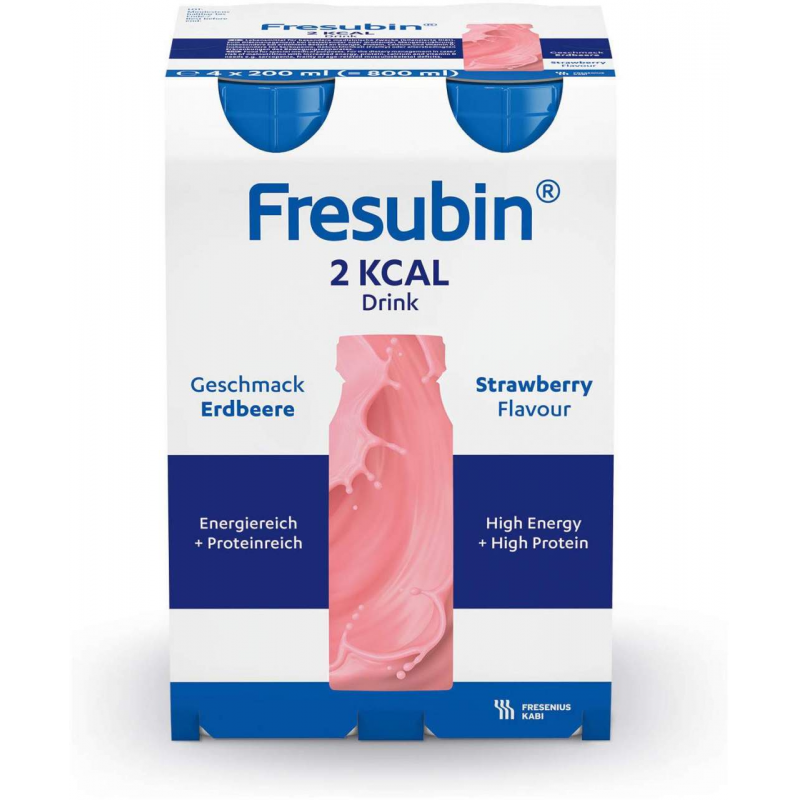 Fresubin 2 kcal Drink Erdbeere 4 x 200 ml