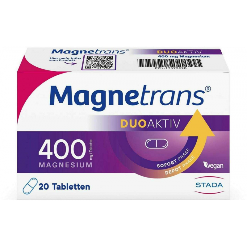 Magnetrans duo-aktiv 400 mg 20 Tabletten