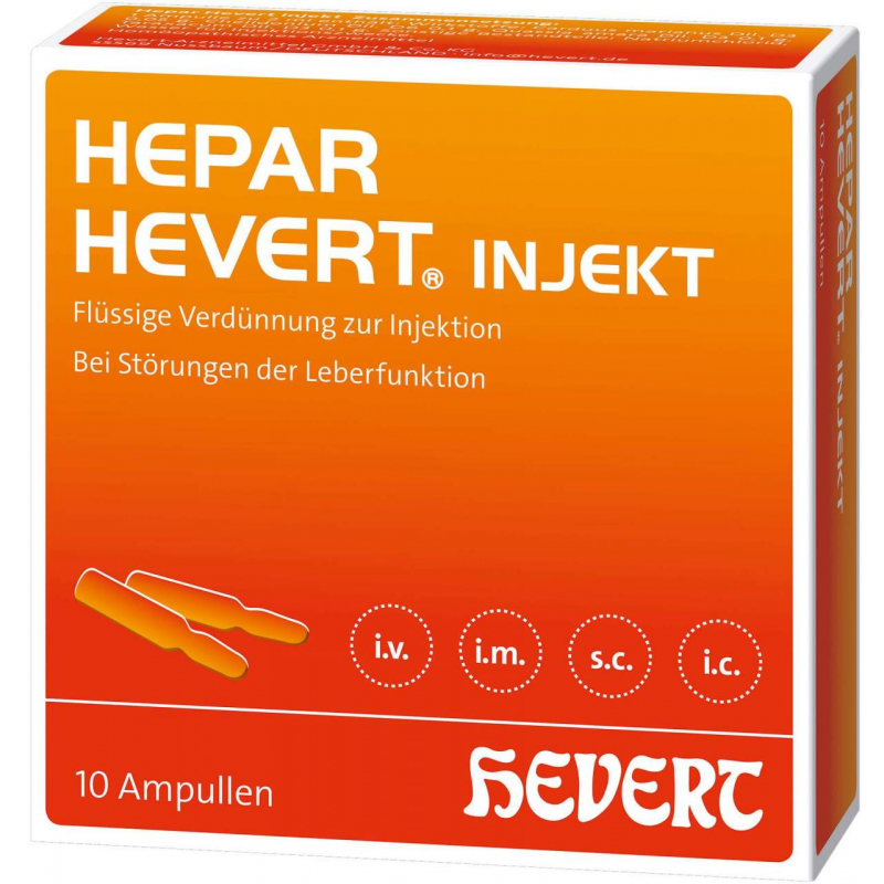 Hepar Hevert Injekt N 10 Ampullen