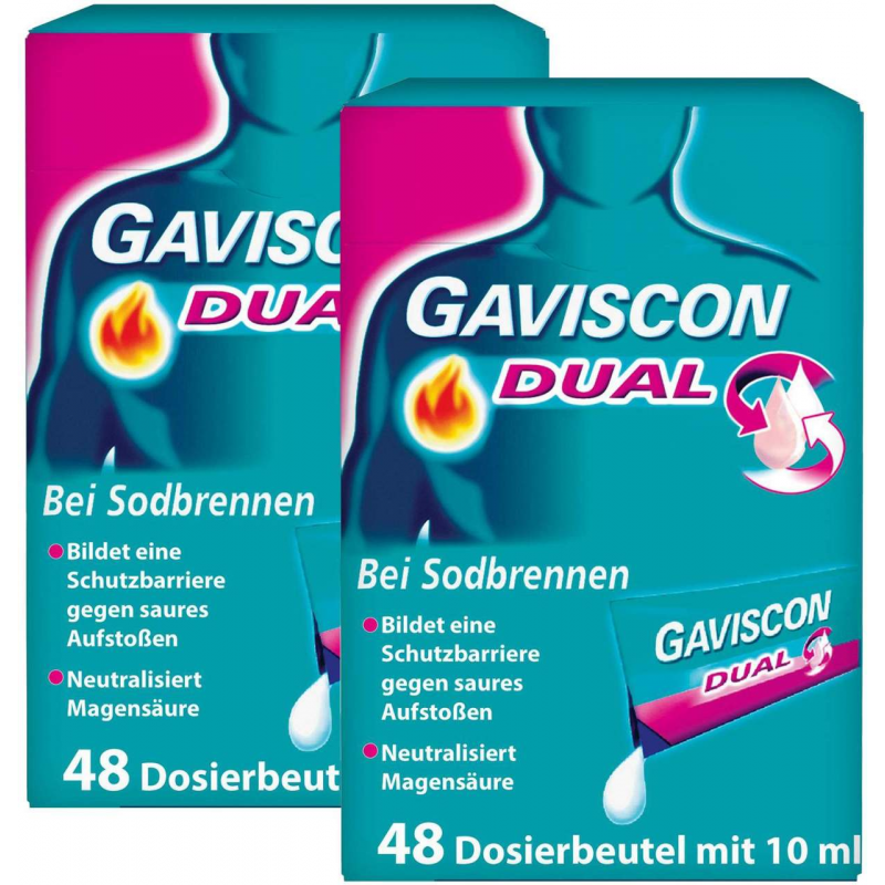 Gaviscon Dual 500 mg-213 mg-325 mg Suspension 96 x 10 ml