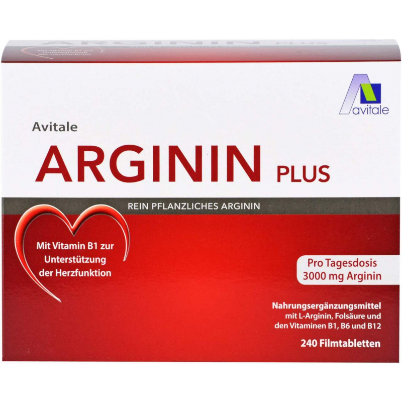 Arginin plus Vitamin B1+B6+B12+Folsäure 240 Filmtabletten